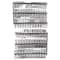 6 Pack: 8" x 8" White Felt Letter Board by Make Market®